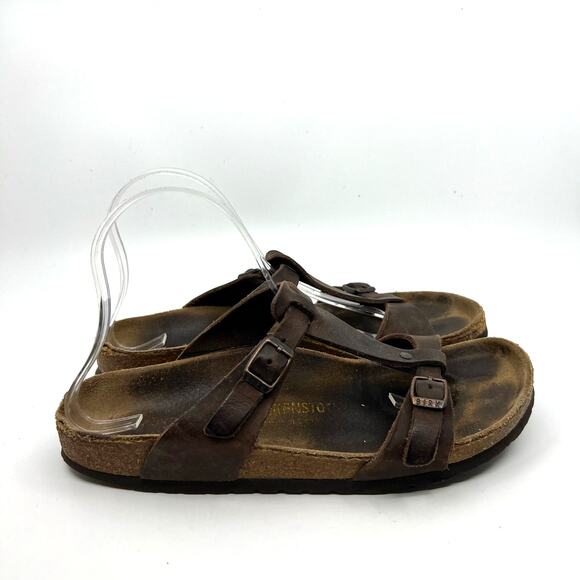 Birkenstock Larisa Brown Leather Sandals Women's 9 US - Picture 3 of 9